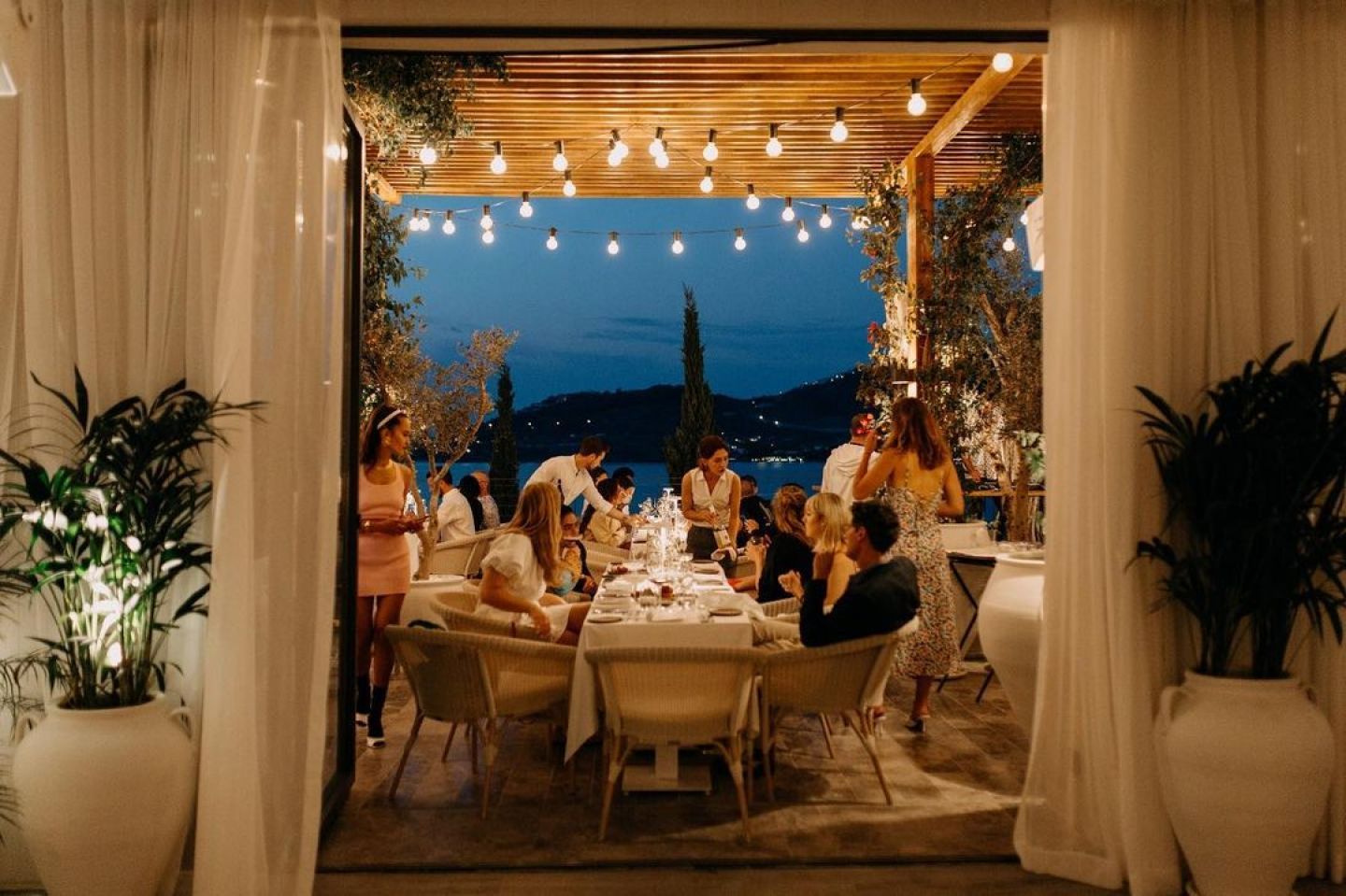 Dinner Table of Your Dreams in the Middle of the Aegean Coast
